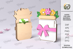 Mother&#039;s Day Gift Card Holder Bundle Laser Cut. Gift for mom Product Image 13