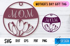Mothers Day Gift Tag PNG | Mom SVG | Mum SVG | Papercut SVG Product Image 2