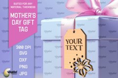 Mother&#039;s Day Gift Tag Laser Cut. Gift Hang Tag SVG Product Image 1