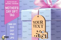 Mother&#039;s Day Gift Tag Laser Cut. Gift Hang Tag SVG Product Image 1