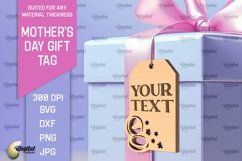 Mother&#039;s Day Gift Tag Laser Cut. Gift Hang Tag SVG Product Image 1