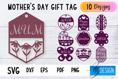 Mothers Day Gift Tag PNG | Mom SVG | Mum SVG | Papercut SVG Product Image 1