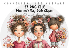 Mother's Day Watercolor Clipart Sublimation Product Image 1