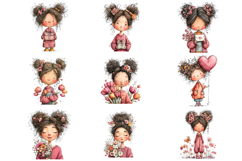 Mother's Day Watercolor Clipart Sublimation Product Image 4