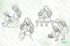 Mother's Day Hand-drawn SVG PNG Product Image 1