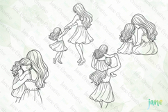 Mother's Day Hand-drawn SVG PNG Product Image 1