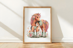 Whimsical Mother's Day Horse Clipart Product Image 2