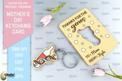 Mothers Day Keychains Card Bundle. Greeting Cards Laser Cut Product Image 3