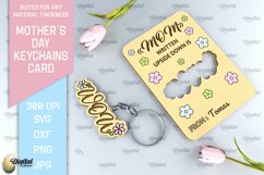 Mothers Day Keychains Card Bundle. Greeting Cards Laser Cut Product Image 5