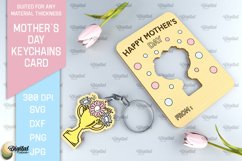 Mothers Day Keychains Card Bundle. Greeting Cards Laser Cut Product Image 7