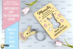 Mothers Day Keychains Card Bundle. Greeting Cards Laser Cut Product Image 8