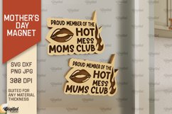 Mother's Day Magnets Laser Cut Bundle. Gift for Mom SVG Product Image 5