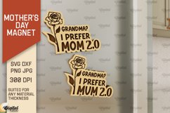 Mother's Day Magnets Laser Cut Bundle. Gift for Mom SVG Product Image 9