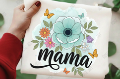 Mother's Day Mama Flowers PNG Product Image 1