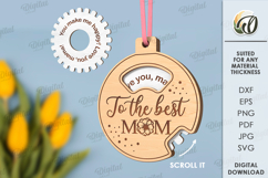 Mother’s Day Ornaments Laser Cut Bundle. Mother&#039;s Gift SVG Product Image 6