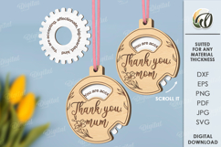 Mother’s Day Ornaments Laser Cut Bundle. Mother&#039;s Gift SVG Product Image 7