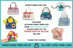 Mother's Day Paper Purse SVG, Valentine's Heart Gift Bag SVG Product Image 8