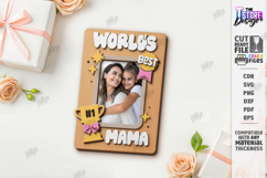 Mother's Day Personalized Photo Frames Laser Cut Bundle SVG Product Image 2