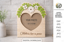 Mother's Day Photo Frame Laser Cut. Picture Frame SVG Product Image 1