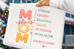 Mother's Day PNG, She is Mom PNG, Faux Yarn Mama PNG Product Image 3