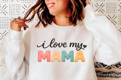 Mother's Day PNG, She is Mom PNG, Faux Yarn Mama PNG Product Image 4