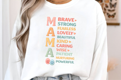 Mother's Day PNG, She is Mom PNG, Faux Yarn Mama PNG, Mother Product Image 3