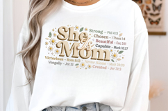 Mother's Day Sublimation, She is Mom PNG Sublimation Product Image 8