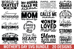 Mother's Day SVG Bundle - Mother's Day T-shirt Design Product Image 1