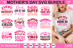 Mother&#039;s day SVG Bundle, SVG Cut file design Product Image 1