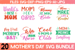 Mother&#039;s day SVG Design Bundle, 20 designs Product Image 1
