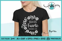 Mother's Day SVG, Spanish SVG, Ella es Fuerte, Proverbios 31 Product Image 17