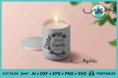 Mother's Day SVG, Spanish SVG, Ella es Fuerte, Proverbios 31 Product Image 12