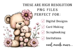 Mother's Day Teddy Bear Clipart Product Image 2