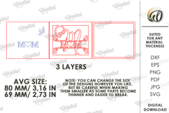 Mother's Day Tiered Tray Decor Laser Cut. Wall Decor SVG Product Image 2
