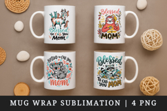 Mother's Day mug wrap printable sublimation design Product Image 1