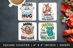 Mother's Day square coaster sublimation, coasters design Product Image 1