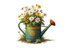 Mother's Day Watering Can With Wildflowers Product Image 2