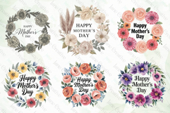 Mothers Day Wreath Png Bundle Product Image 2