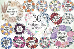 Mothers Day Wreath Png Bundle Product Image 1