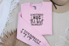 A Mother's Hug The Best Sleeve SVG, Mother's Day SVG Design Product Image 3