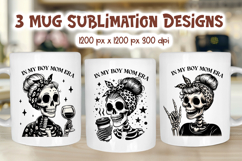 Funny Mom Mug Sublimation | In My Boy Mom Era PNG Design Product Image 1