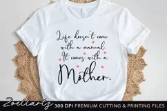 Mother's Day SVG Mom Mummy Mama T-shirt Tote Bag Mug Design Product Image 1