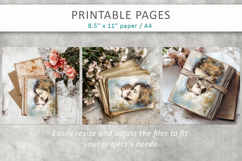 Mothers Day Junk Journal Pages, Aged Paper Designs Product Image 6