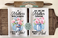 Mothers Day Flowers Kitchen Towel Bundle | 16 PNGs Product Image 7