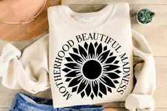 Motherhood Beautiful Madness SVG Design, Mother's Day SVG Product Image 3