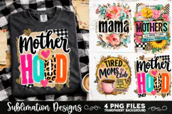 Trendy Mama PNG , Retro Collage Mama 4 Designs Sublimation Product Image 6