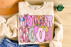 Preppy Mama Png, Floral Mama PNG, Mom PNG, Motherhood PNG Product Image 1
