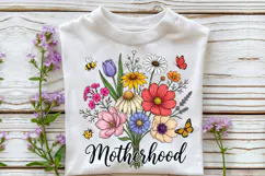 Motherhood Floral Bouquet PNG Design Product Image 2