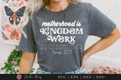 Motherhood Is Kingdom Work SVG PNG | Boho Christian PNG Product Image 7