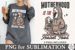 Motherhood is the Realest Hood Png Product Image 2